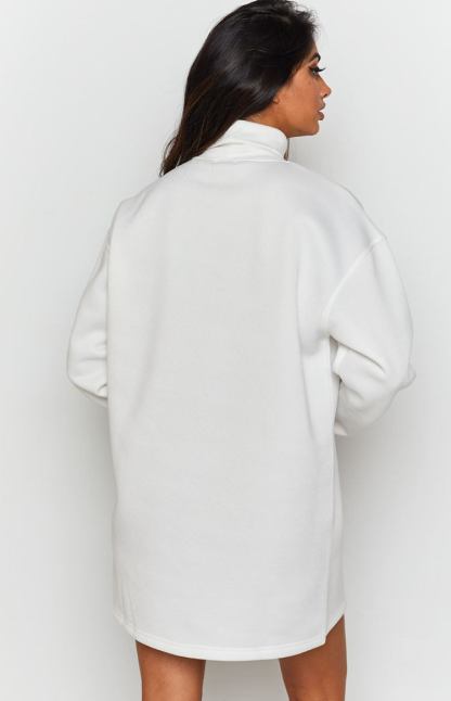 All or Nothing Dress White-Vavasi.All Rights Reserved.