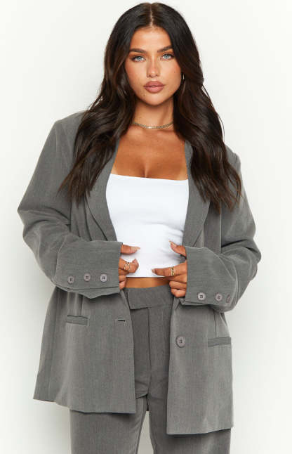 Allure Grey Blazer-Vavasi.All Rights Reserved.