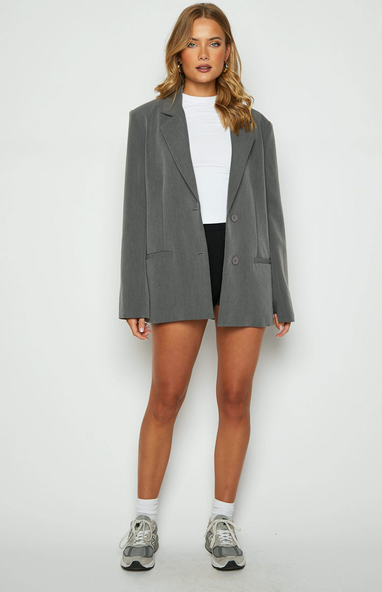 Allure Grey Blazer-Vavasi.All Rights Reserved.