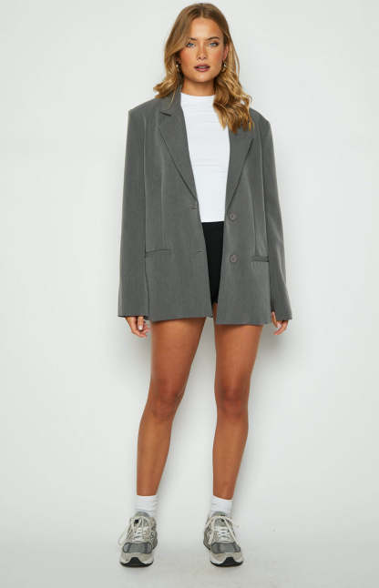 Allure Grey Blazer-Vavasi.All Rights Reserved.