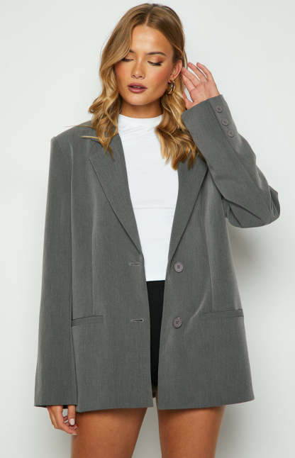 Allure Grey Blazer-Vavasi.All Rights Reserved.