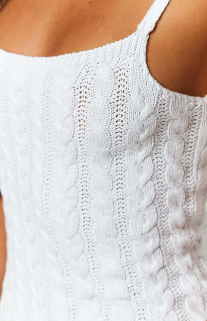 Aloe White Mini Dress-Vavasi.All Rights Reserved.
