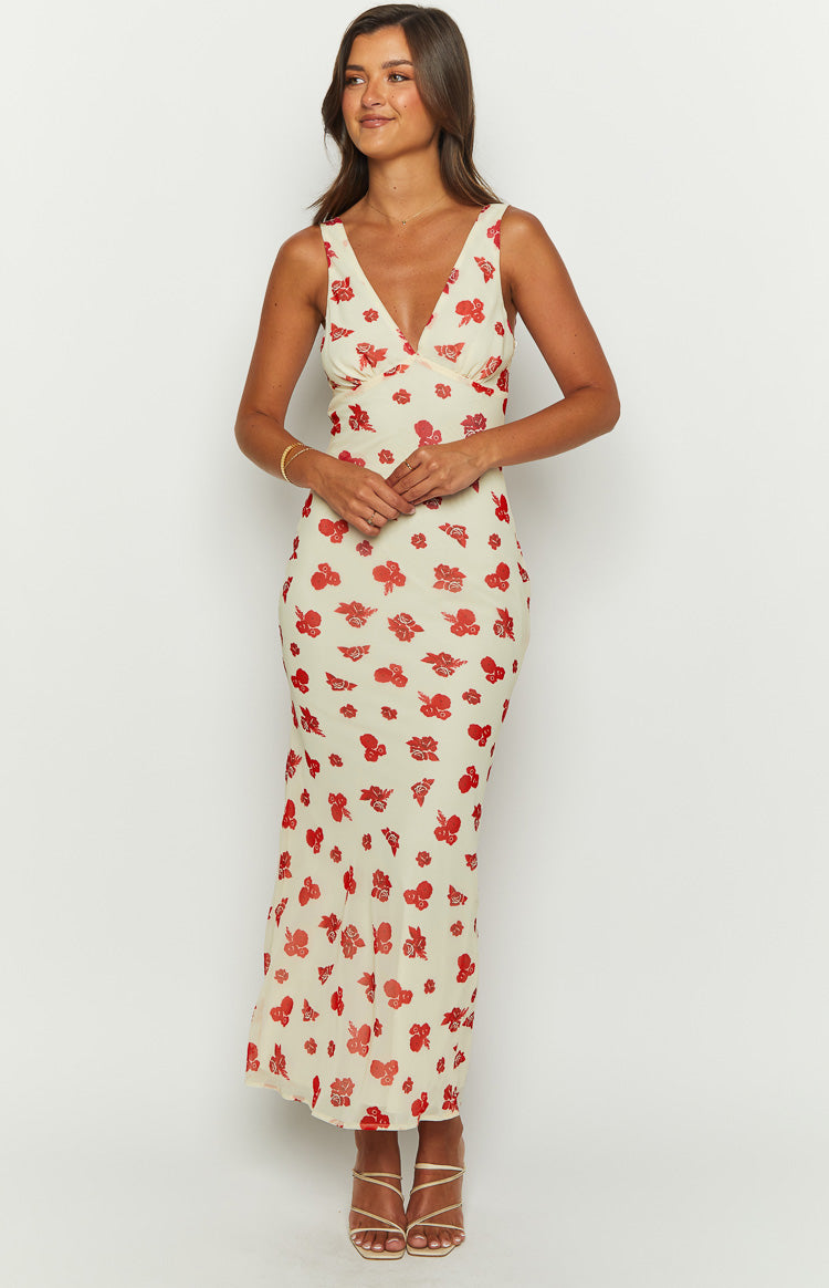 Alonica Rosie Cream Maxi Dress-Vavasi.All Rights Reserved.