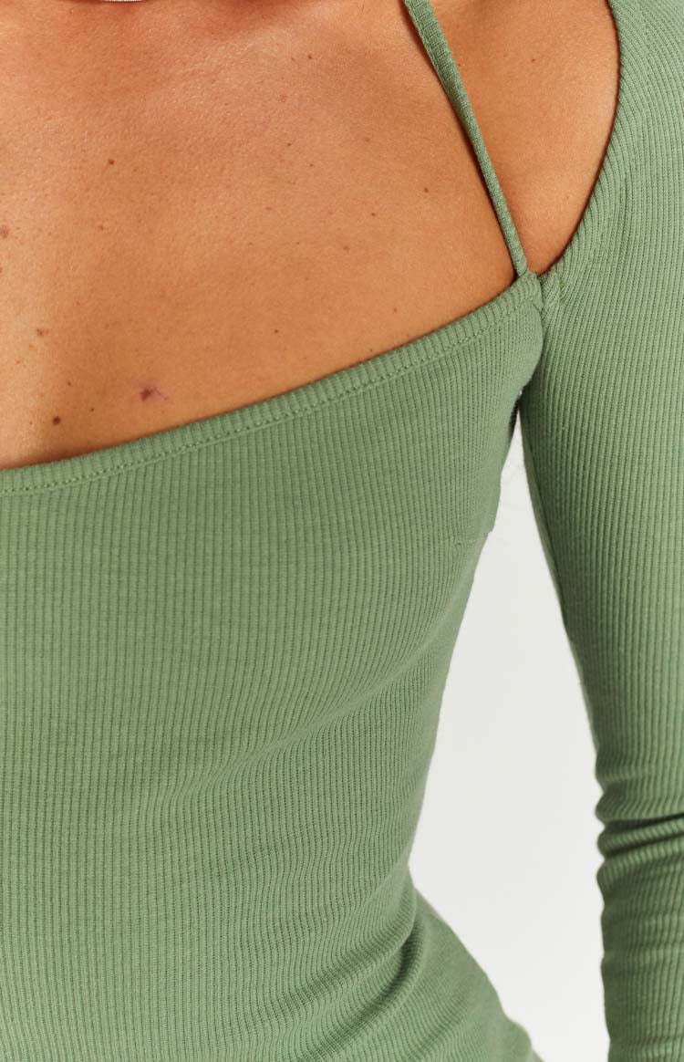 Alycia Green Knit Midi Dress-Vavasi.All Rights Reserved.