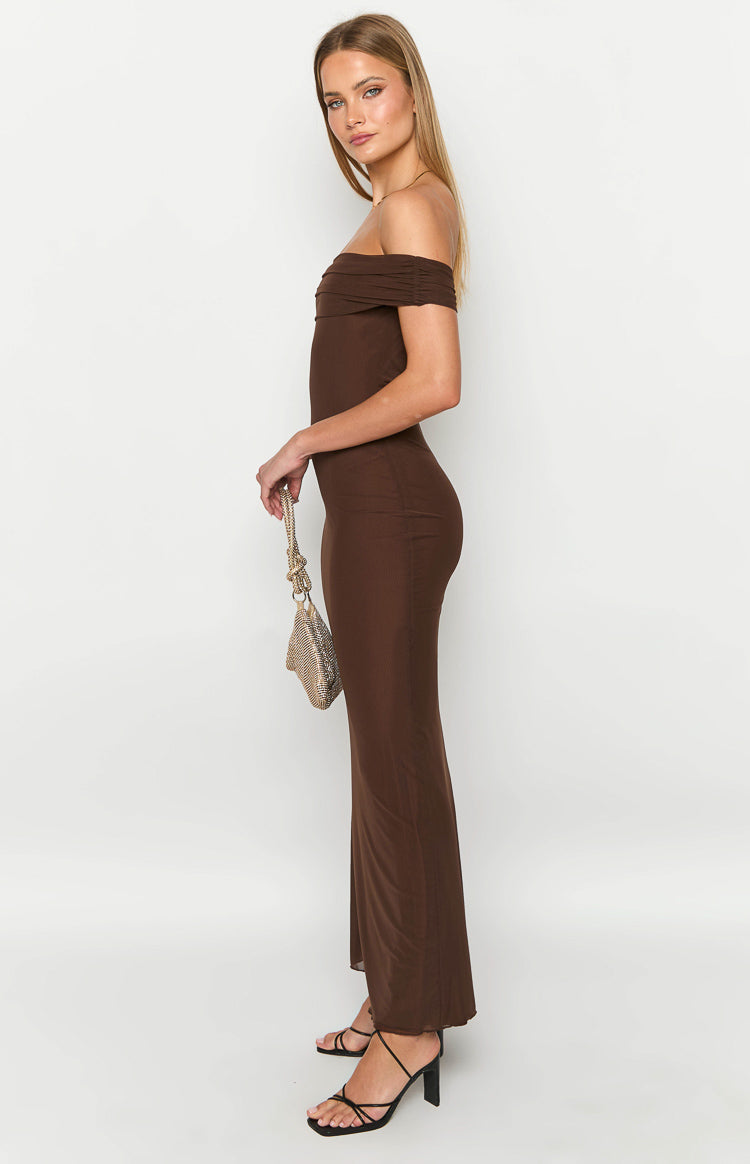 Amabella Brown Maxi Dress-Vavasi.All Rights Reserved.