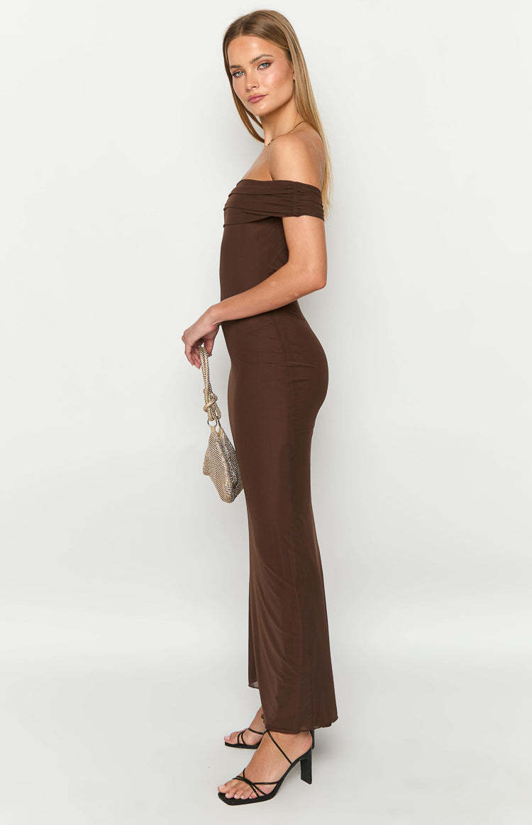 Amabella Brown Maxi Dress-Vavasi.All Rights Reserved.