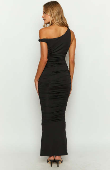 Amar Black Maxi Dress-Vavasi.All Rights Reserved.