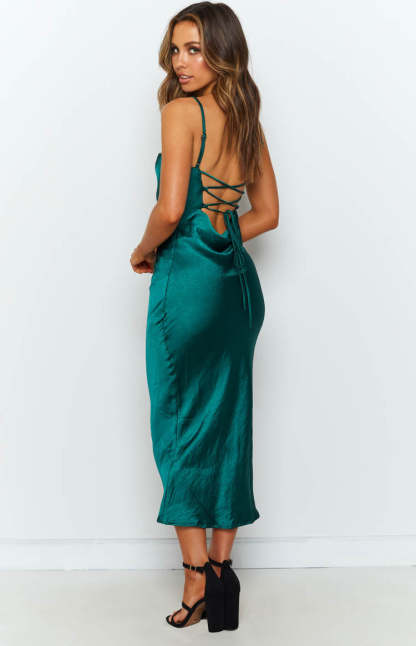 Amaryllis Dress Emerald-Vavasi.All Rights Reserved.