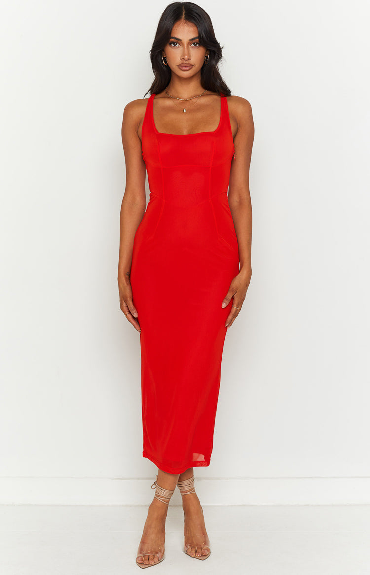 Amber Red Corset Formal Maxi Dress-Vavasi.All Rights Reserved.