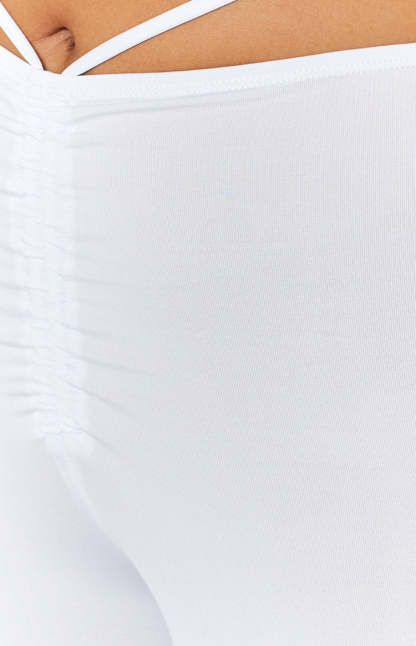 Amethyst White Waist Tie Pants-Vavasi.All Rights Reserved.
