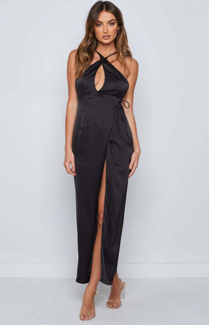 Amia Black Maxi Formal Dress-Vavasi.All Rights Reserved.