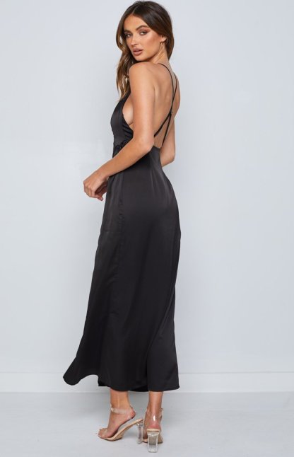 Amia Black Maxi Formal Dress-Vavasi.All Rights Reserved.