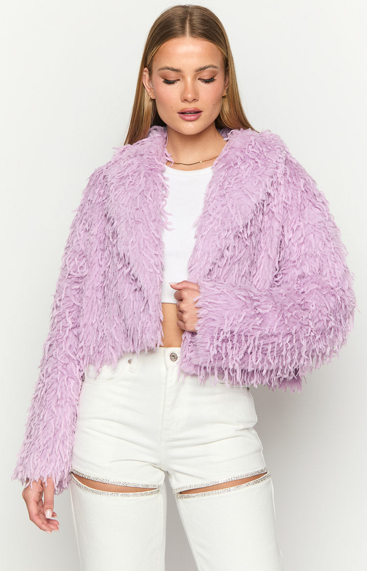 Amy Purple Fringe Jacket-Vavasi.All Rights Reserved.