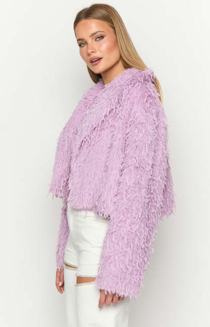 Amy Purple Fringe Jacket-Vavasi.All Rights Reserved.