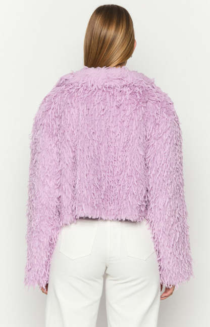 Amy Purple Fringe Jacket-Vavasi.All Rights Reserved.