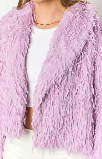 Amy Purple Fringe Jacket-Vavasi.All Rights Reserved.