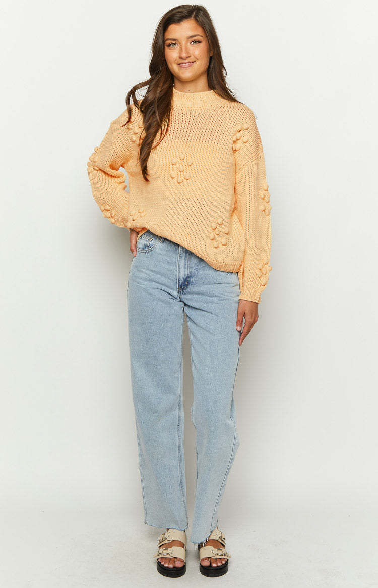 Andrina Yellow Knit Jumper-Vavasi.All Rights Reserved.