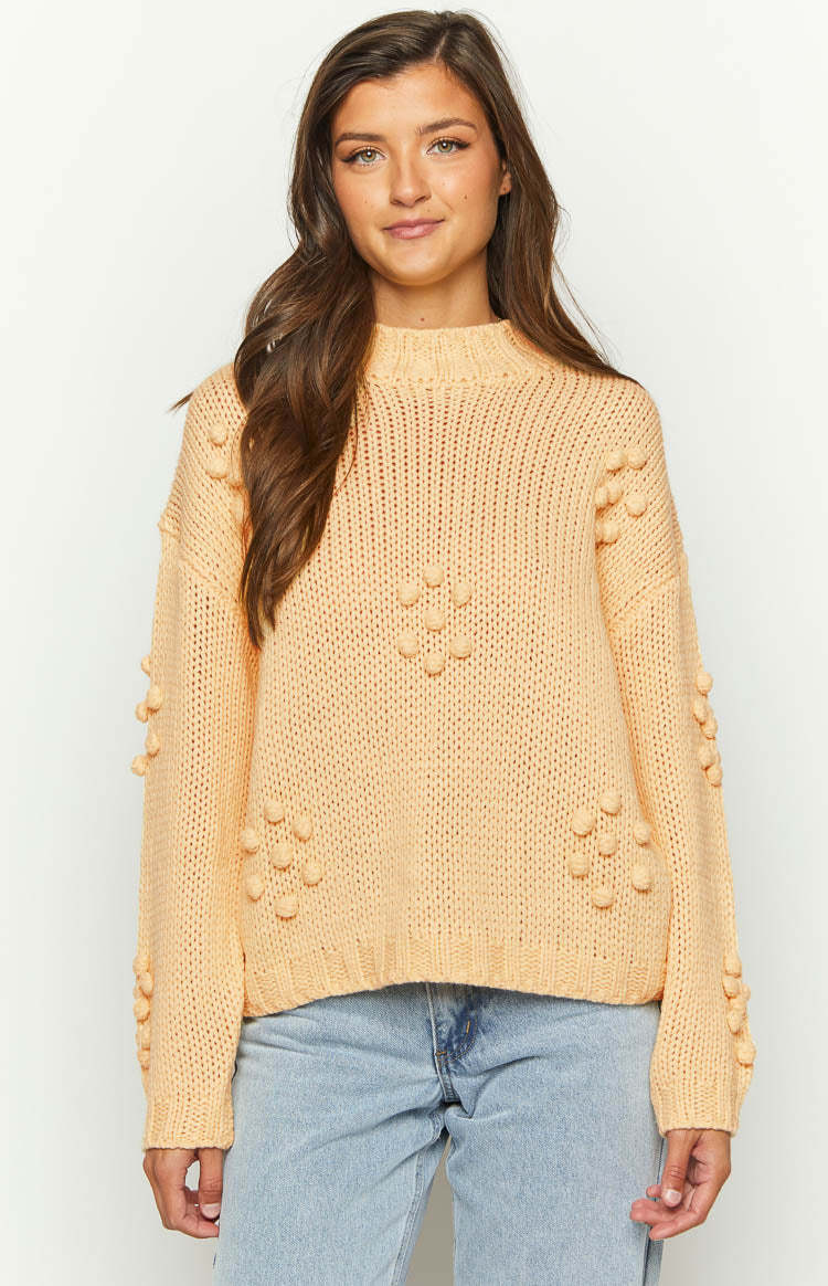 Andrina Yellow Knit Jumper-Vavasi.All Rights Reserved.