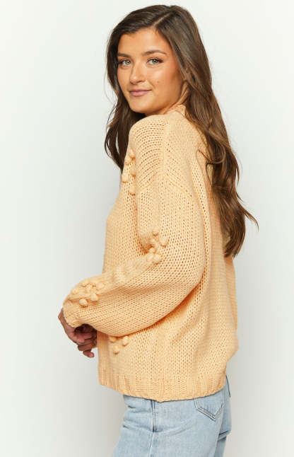 Andrina Yellow Knit Jumper-Vavasi.All Rights Reserved.