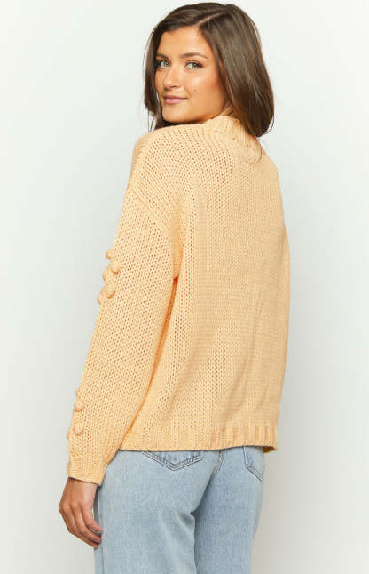 Andrina Yellow Knit Jumper-Vavasi.All Rights Reserved.