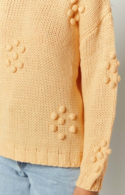 Andrina Yellow Knit Jumper-Vavasi.All Rights Reserved.