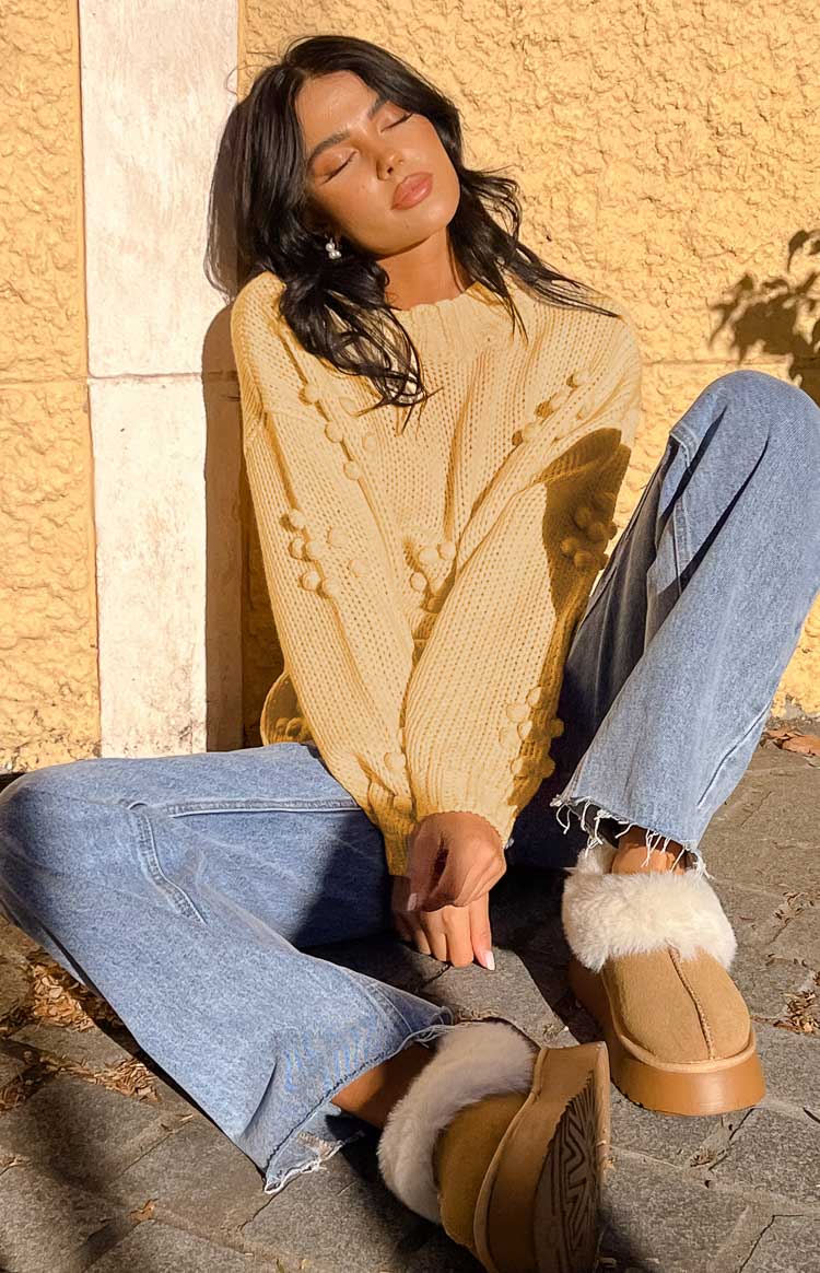 Andrina Yellow Knit Jumper-Vavasi.All Rights Reserved.