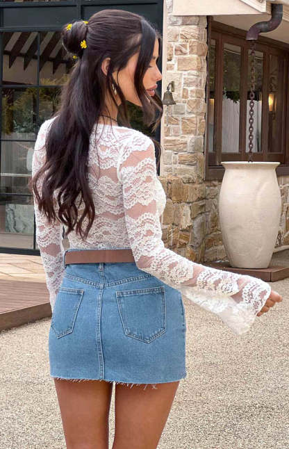 Angel White Lace Bodysuit-Vavasi.All Rights Reserved.