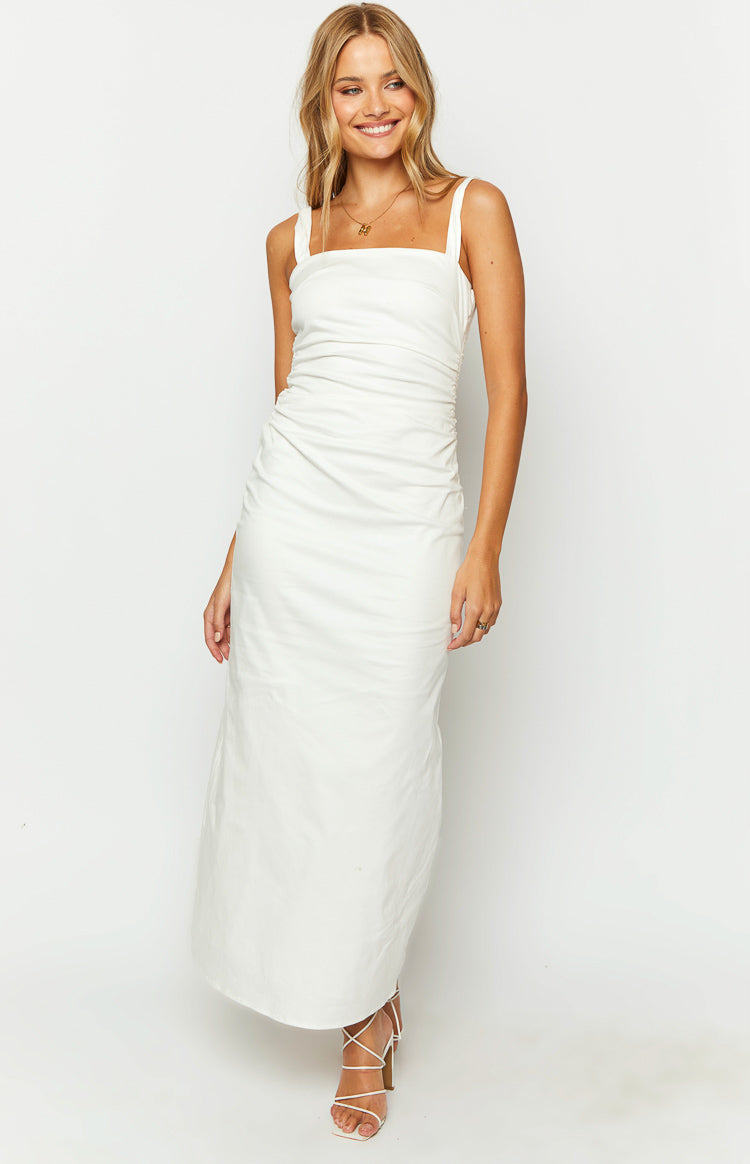 Angelic Aura White Maxi Dress-Vavasi.All Rights Reserved.