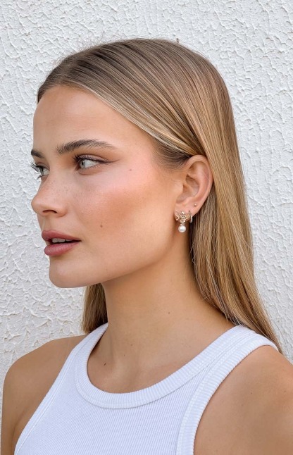 Angelic Gold Cupid Angel Stud Earrings-Vavasi.All Rights Reserved.