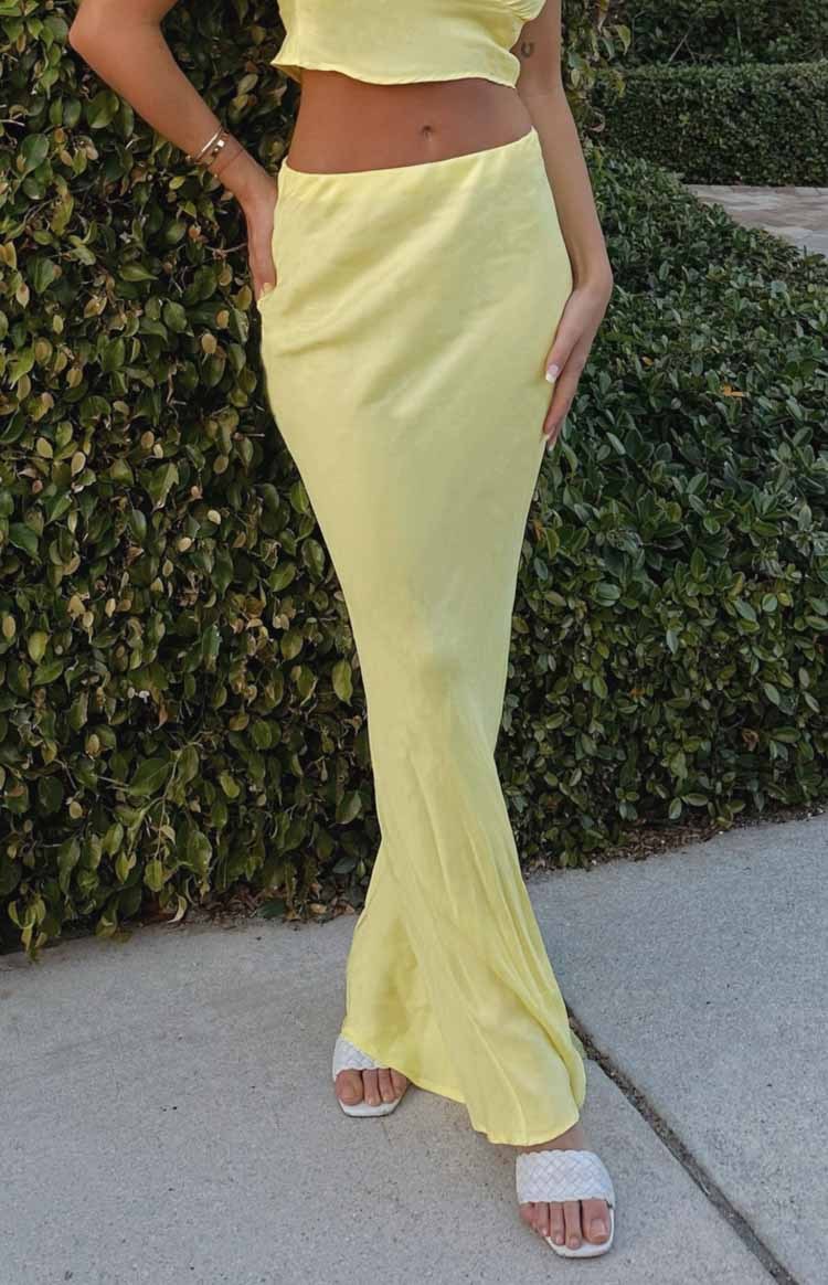 Anna Yellow Maxi Skirt-Vavasi.All Rights Reserved.