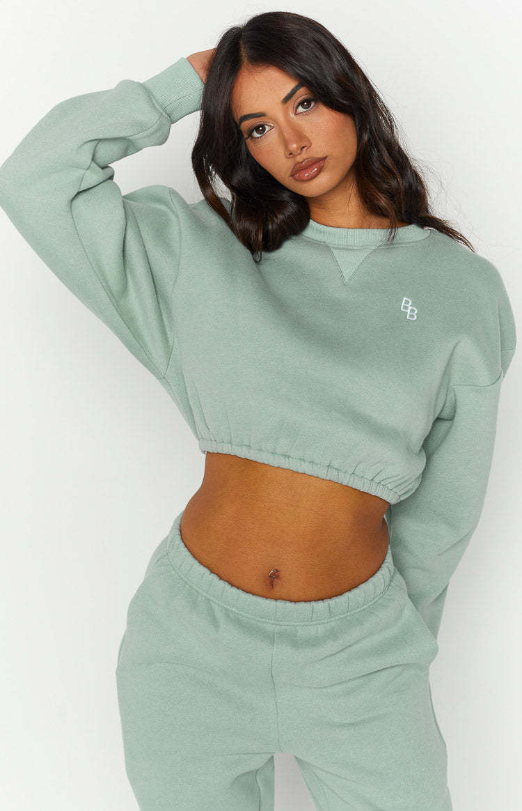 Annie Mineral Cropped Sweater-Vavasi.All Rights Reserved.