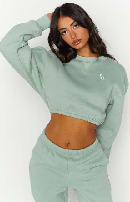 Annie Mineral Cropped Sweater-Vavasi.All Rights Reserved.