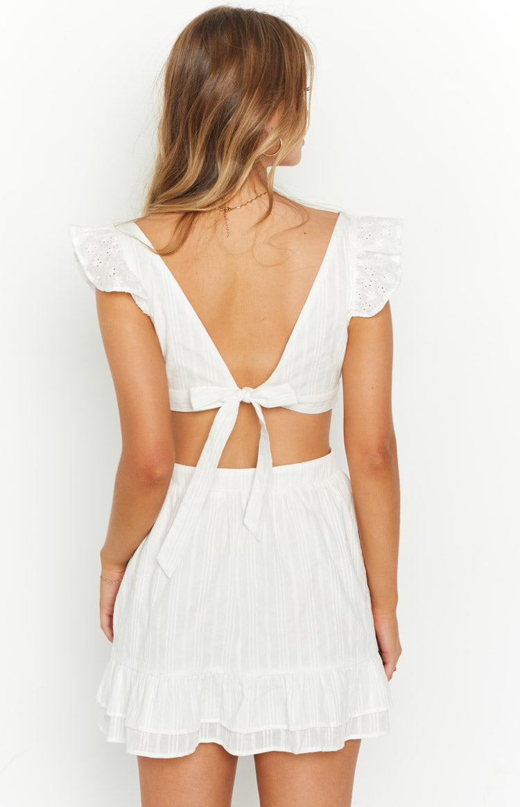 Annie White Mini Dress-Vavasi.All Rights Reserved.