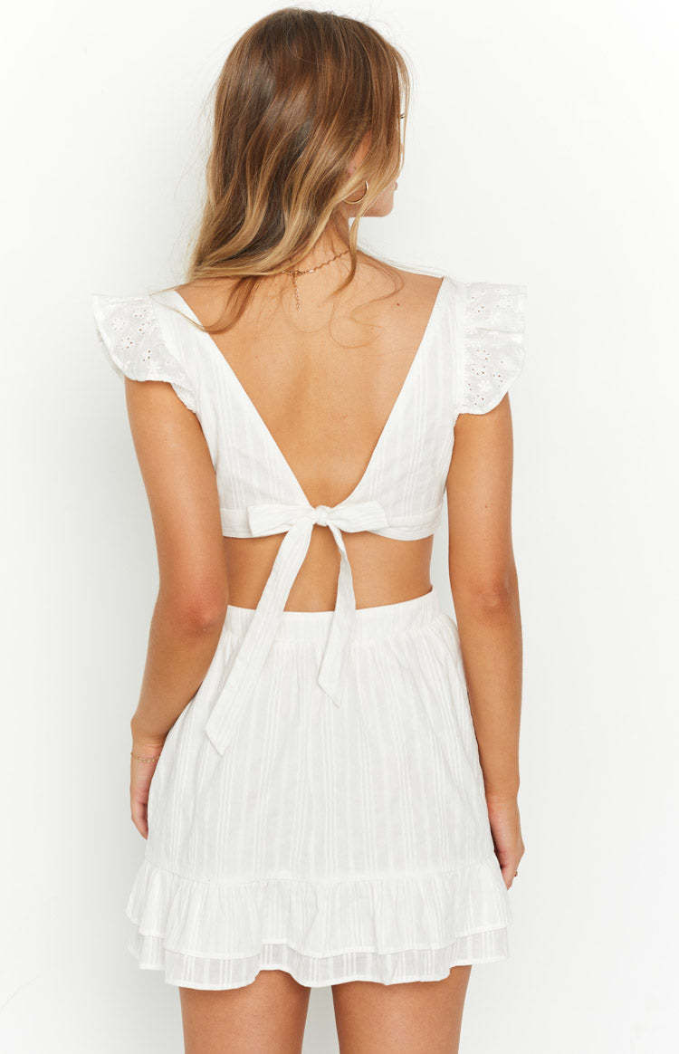 Annie White Mini Dress-Vavasi.All Rights Reserved.