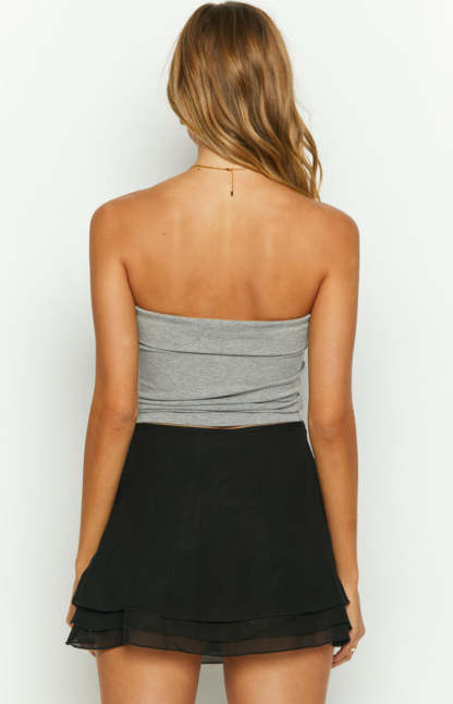 Archer Grey Tube Top-Vavasi.All Rights Reserved.