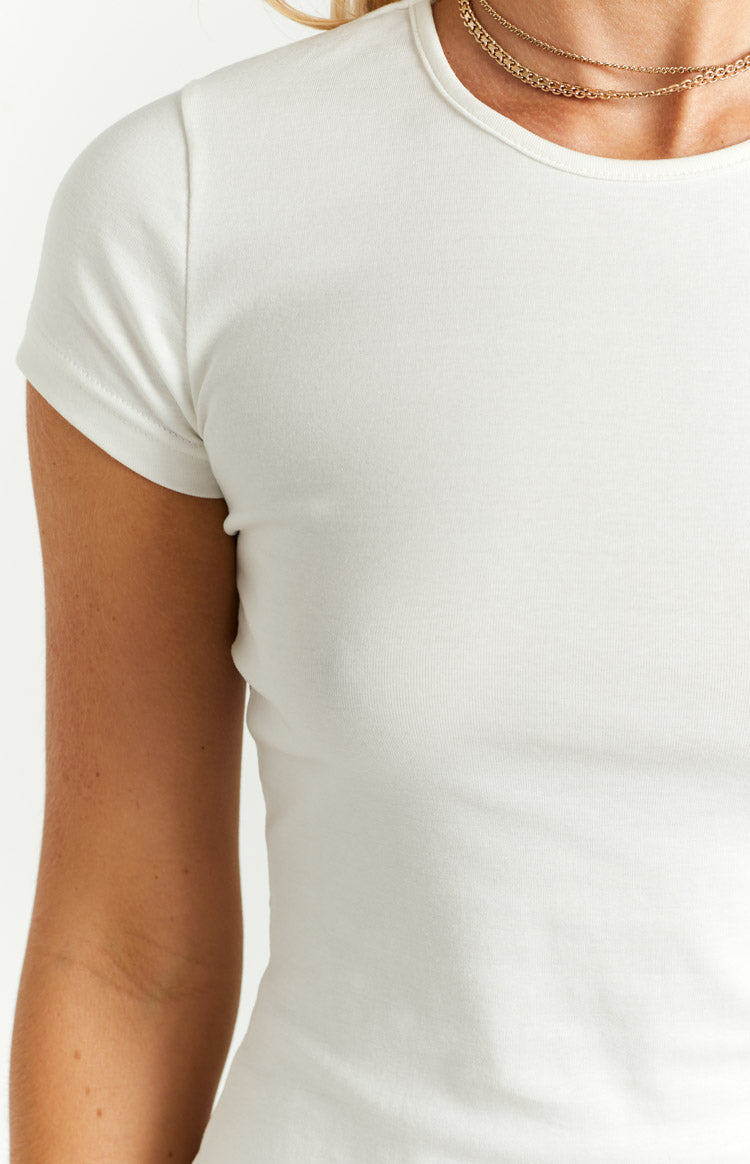 Arden White T-Shirt Mini Dress-Vavasi.All Rights Reserved.