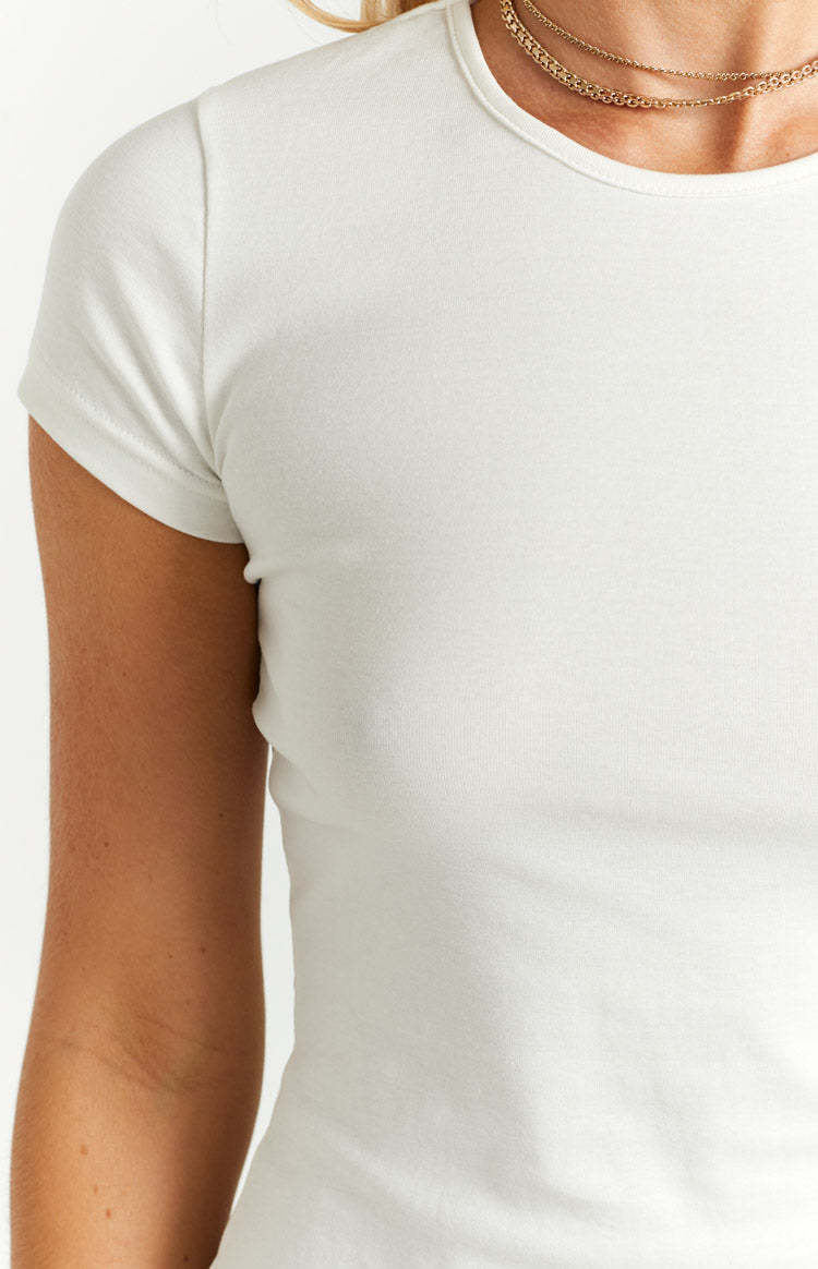 Arden White T-Shirt Mini Dress-Vavasi.All Rights Reserved.