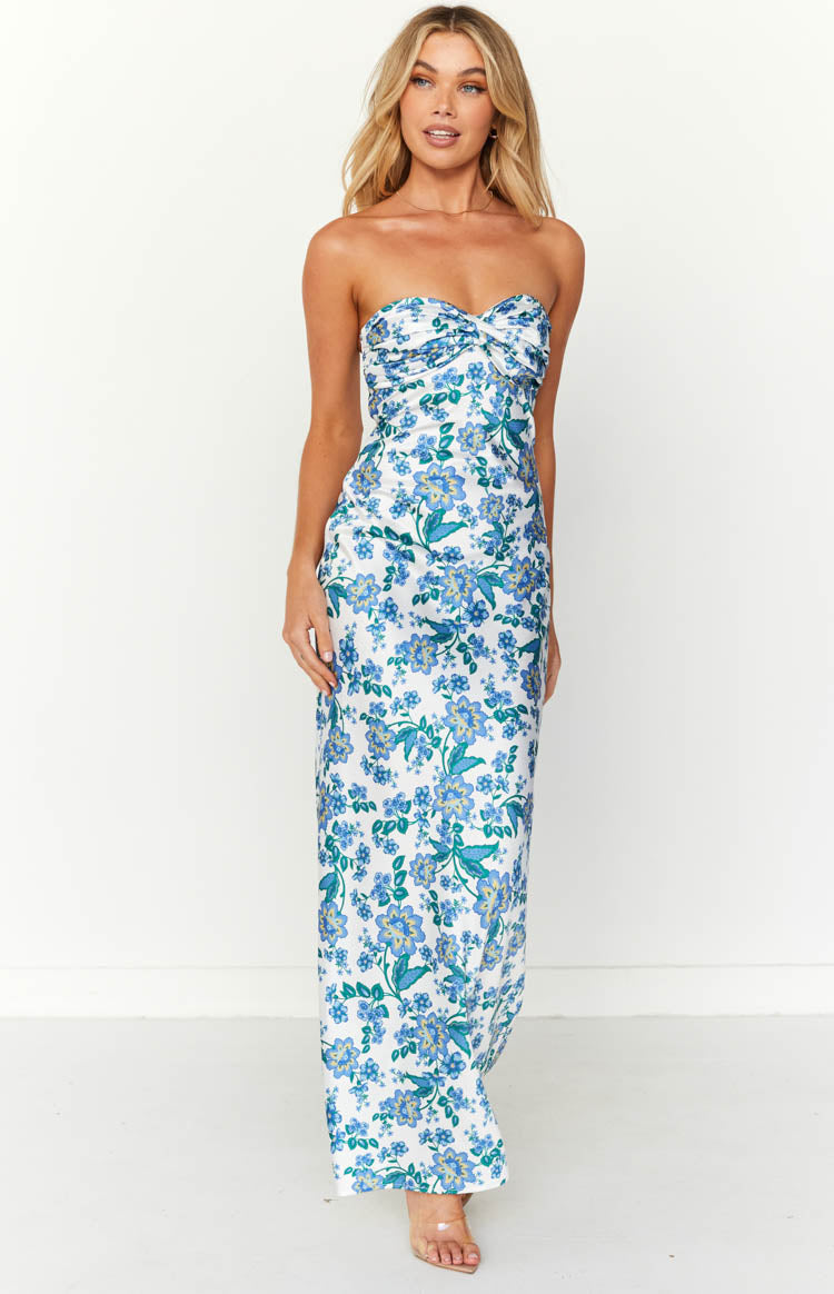 Ashley Blue Floral Formal Maxi Dress-Vavasi.All Rights Reserved.