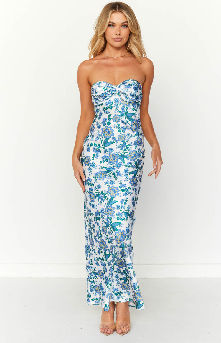 Ashley Blue Floral Formal Maxi Dress-Vavasi.All Rights Reserved.