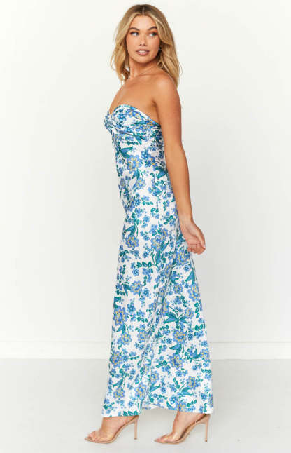 Ashley Blue Floral Formal Maxi Dress-Vavasi.All Rights Reserved.