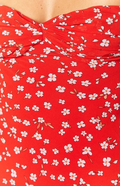 Ashley Red Floral Formal Maxi Dress-Vavasi.All Rights Reserved.