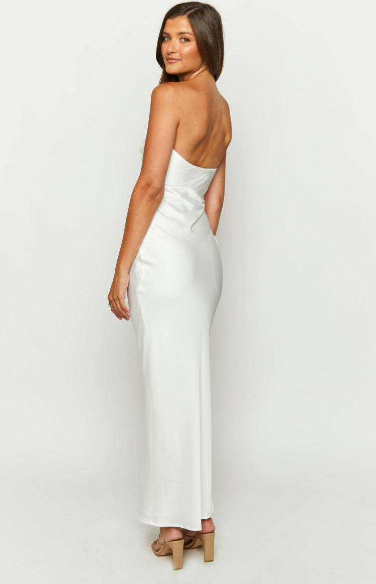 Ashley White Sequin Formal Maxi Dress-Vavasi.All Rights Reserved.