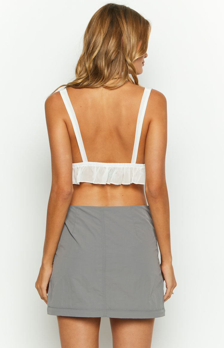 Astin Grey Cargo Midi Skirt-Vavasi.All Rights Reserved.