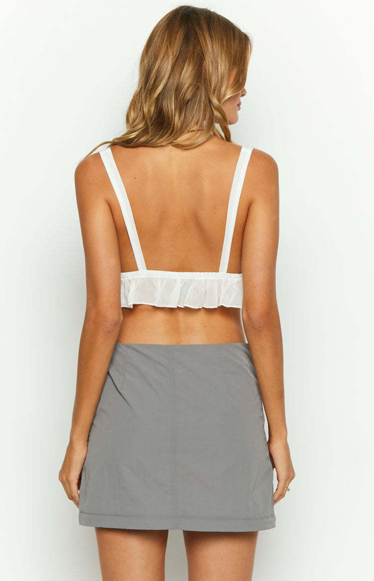 Astin Grey Cargo Midi Skirt-Vavasi.All Rights Reserved.