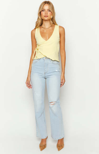 Azura Light Wash Denim Jeans-Vavasi.All Rights Reserved.