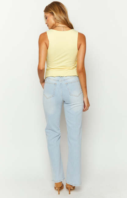 Azura Light Wash Denim Jeans-Vavasi.All Rights Reserved.