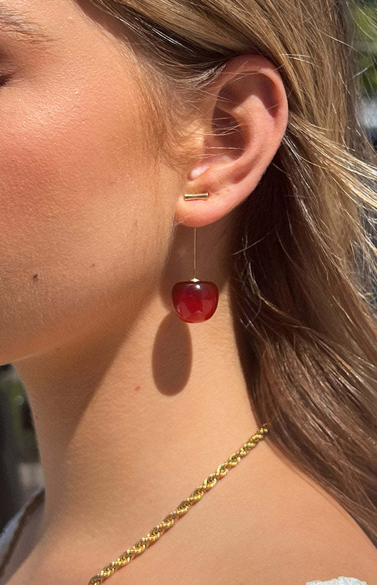 Azure Red Cherry Earrings-Vavasi.All Rights Reserved.