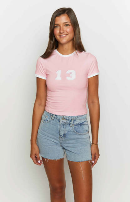 BB13 Pink Baby Tee-Vavasi.All Rights Reserved.