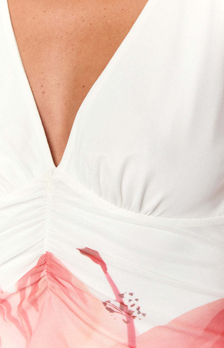 Beck White Floral Print Maxi Dress-Vavasi.All Rights Reserved.