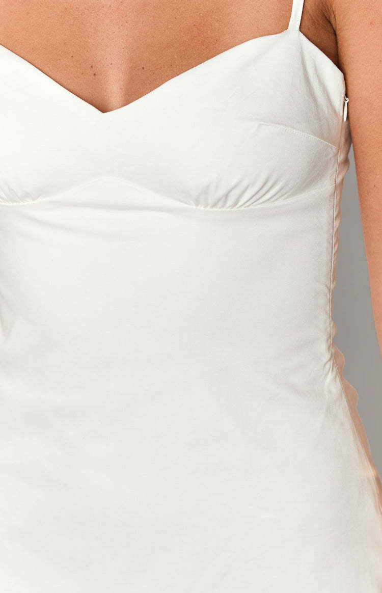 Beck White Mini Dress-Vavasi.All Rights Reserved.